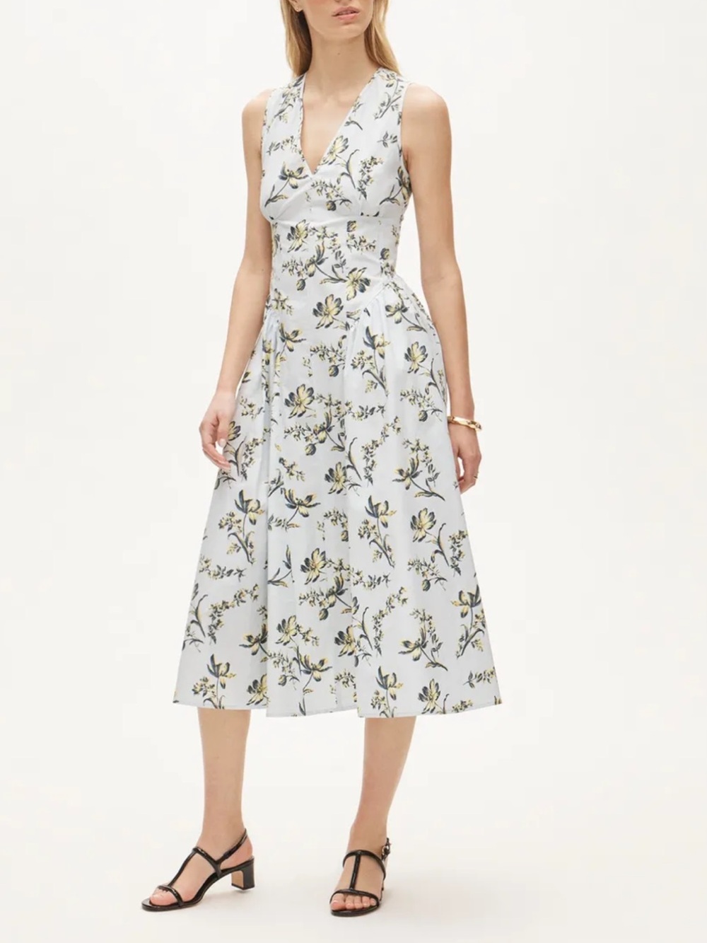 NWT J.Crew V-Neck Dress in Lotus Print 18